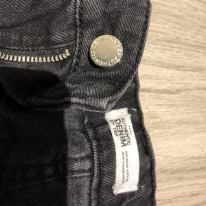 Women Zara high waisted black denim shorts size 12